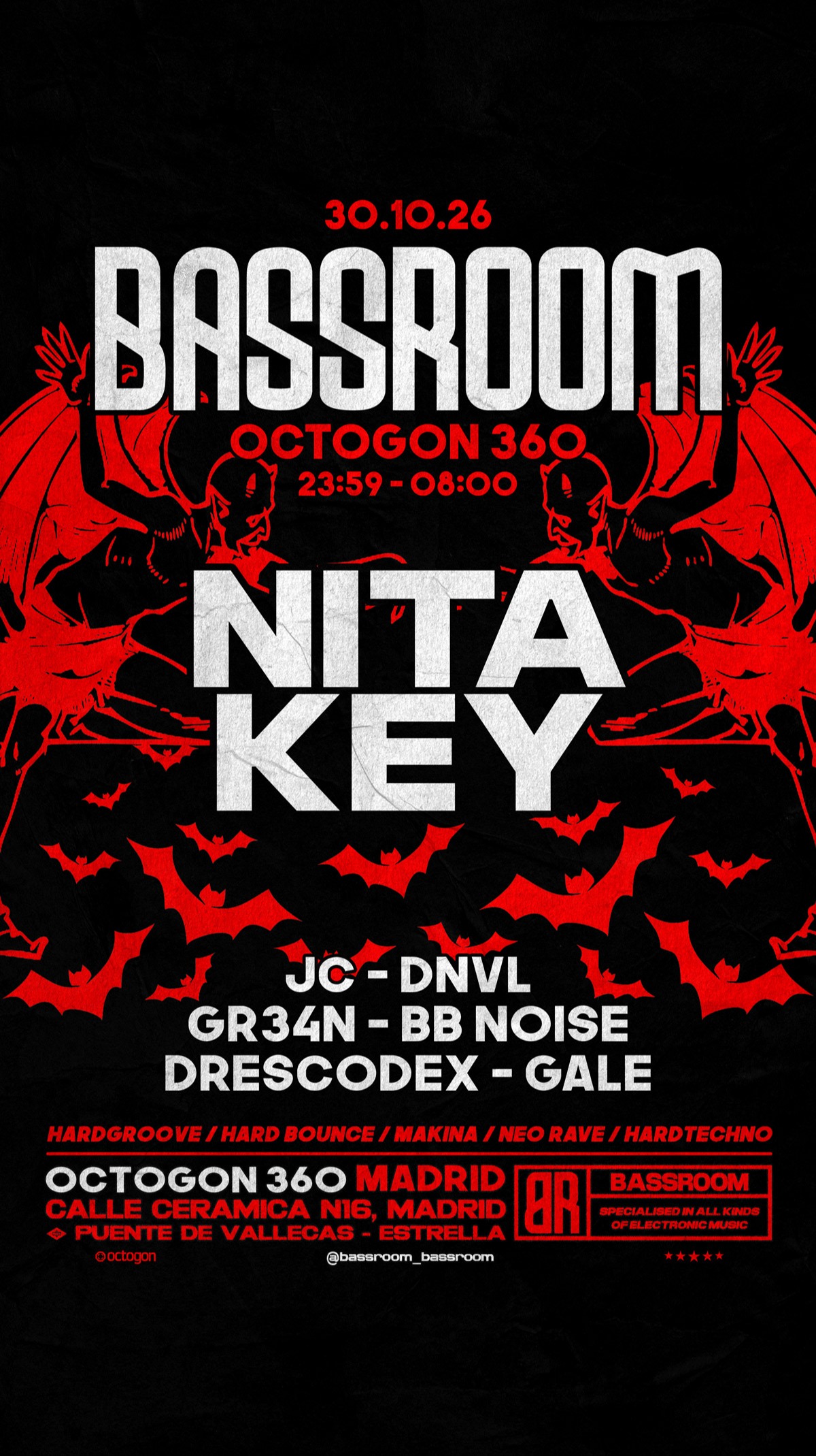 BASSROOM | NITA KEY + JC + DNVL + GR34N + BB NOISE + DRESSCODEX + GALE