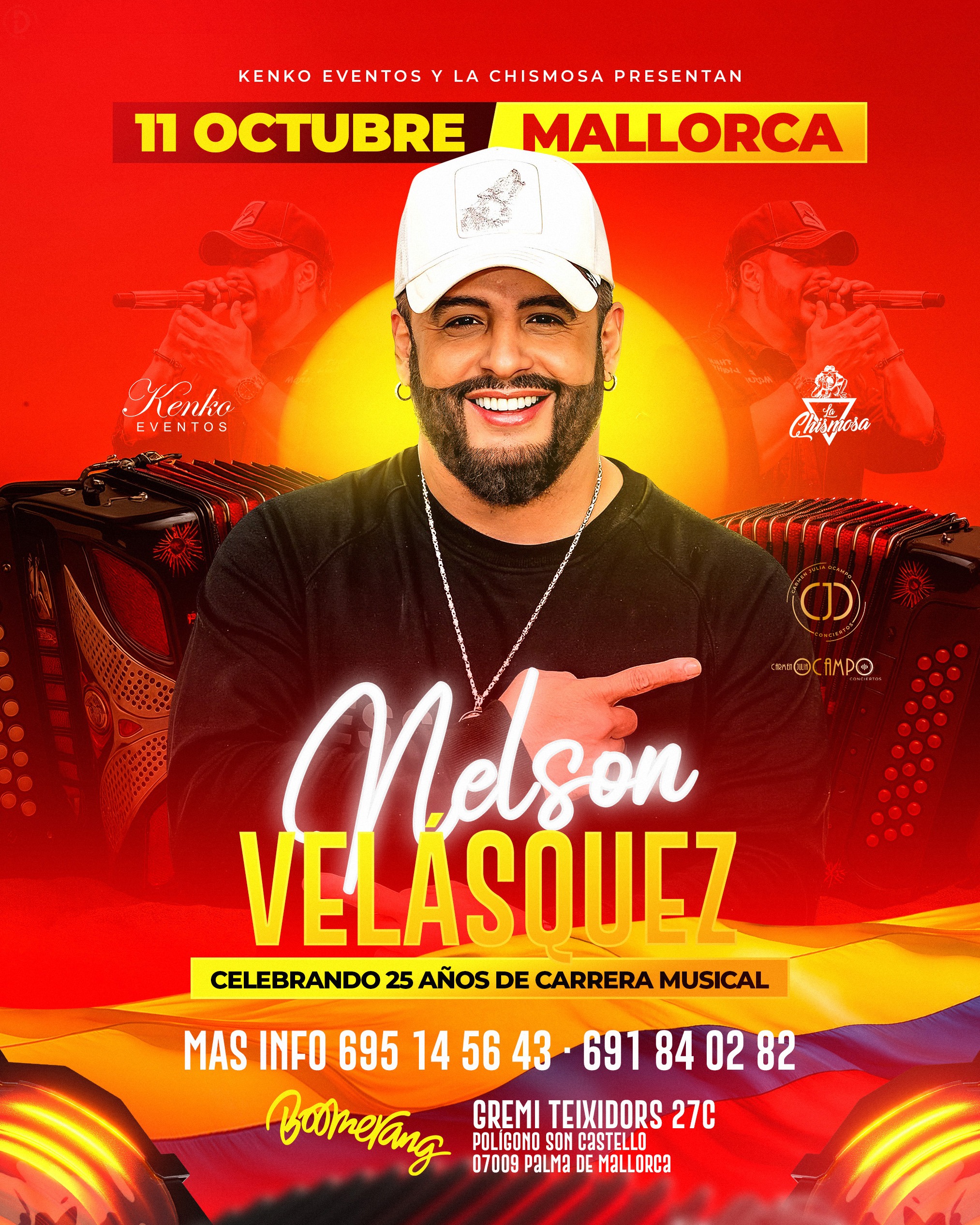 Nelson Velásquez - Mallorca - Club Kenko Tickets