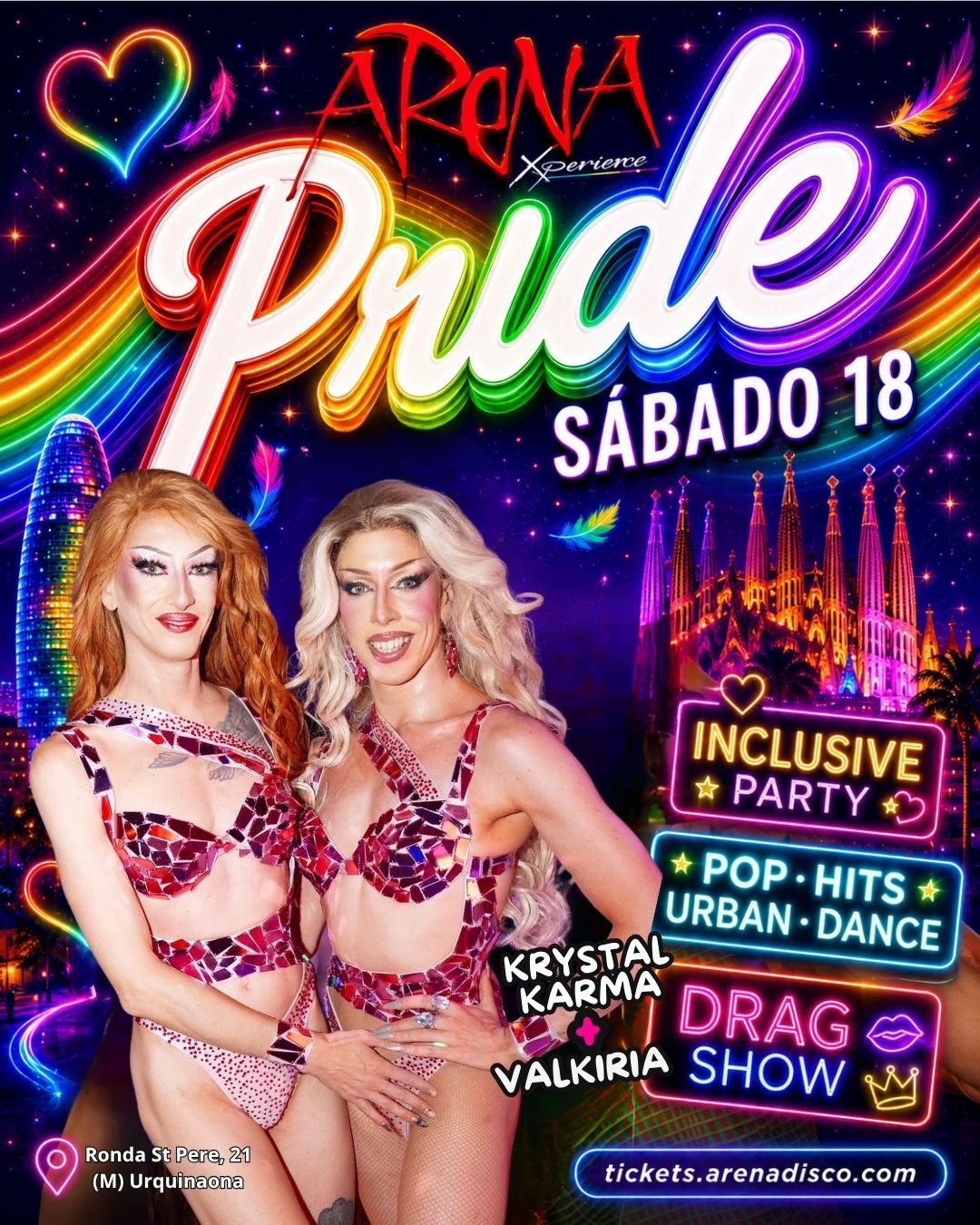 ARENA  SATURDAY PRIDE EDITION