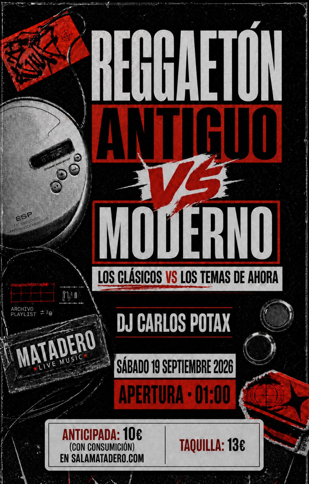 Discoteca "Reggaeton Antiguo Vs Moderno"