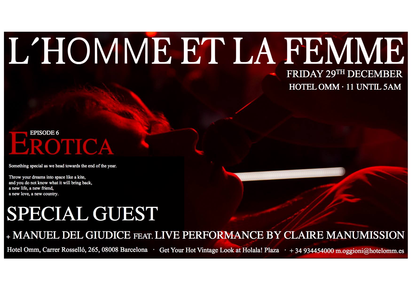 REBOOT @L`HOMME ET LA FEMME PRESENTS   OMM CLUB