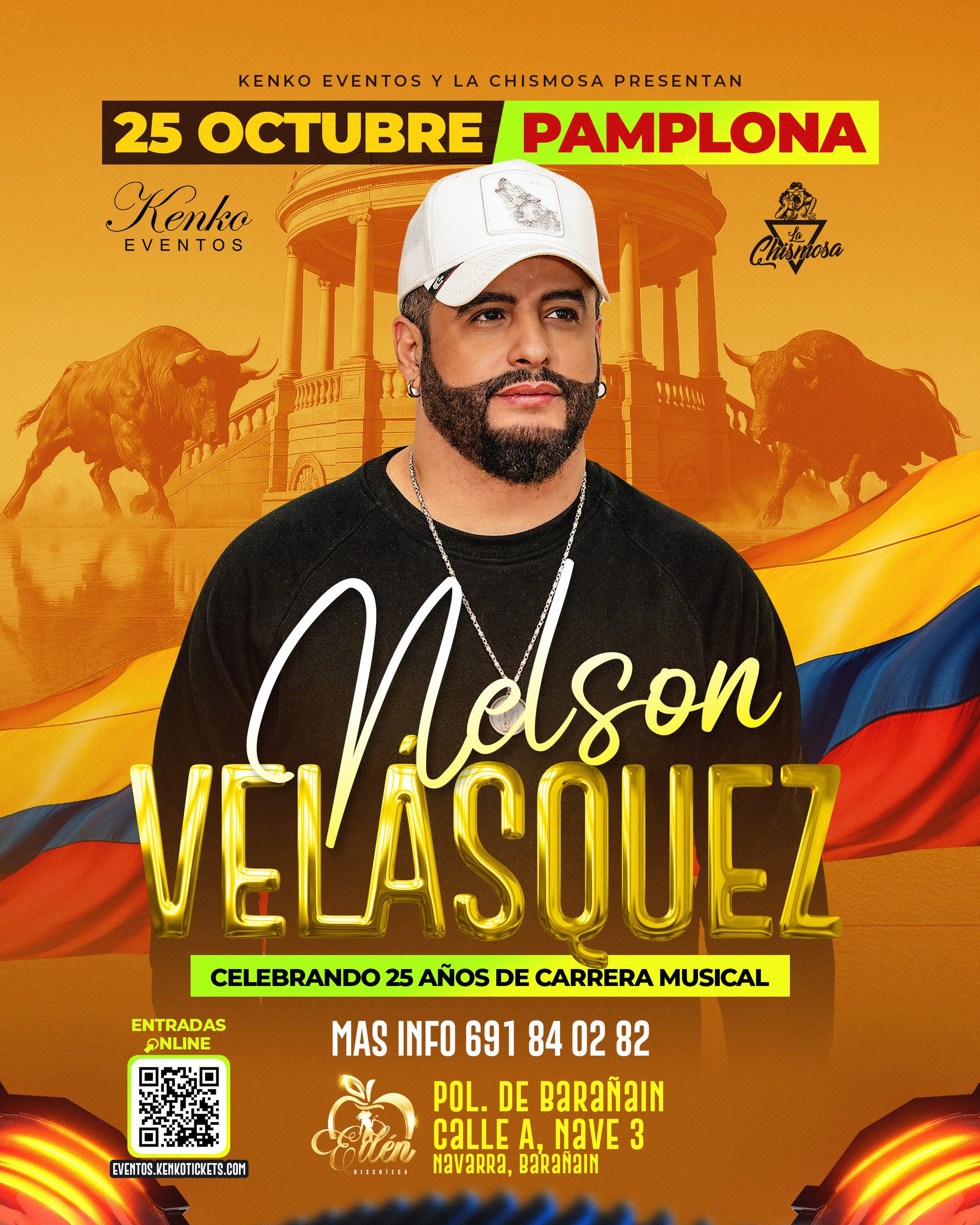 Nelson Velásquez - Pamplona - Club Kenko Tickets