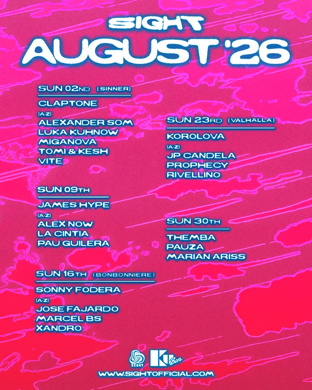 KU PRES. LEVI, SALDIVAR, LUCA, CVALM - Club Pacha - WELOVEBCN
