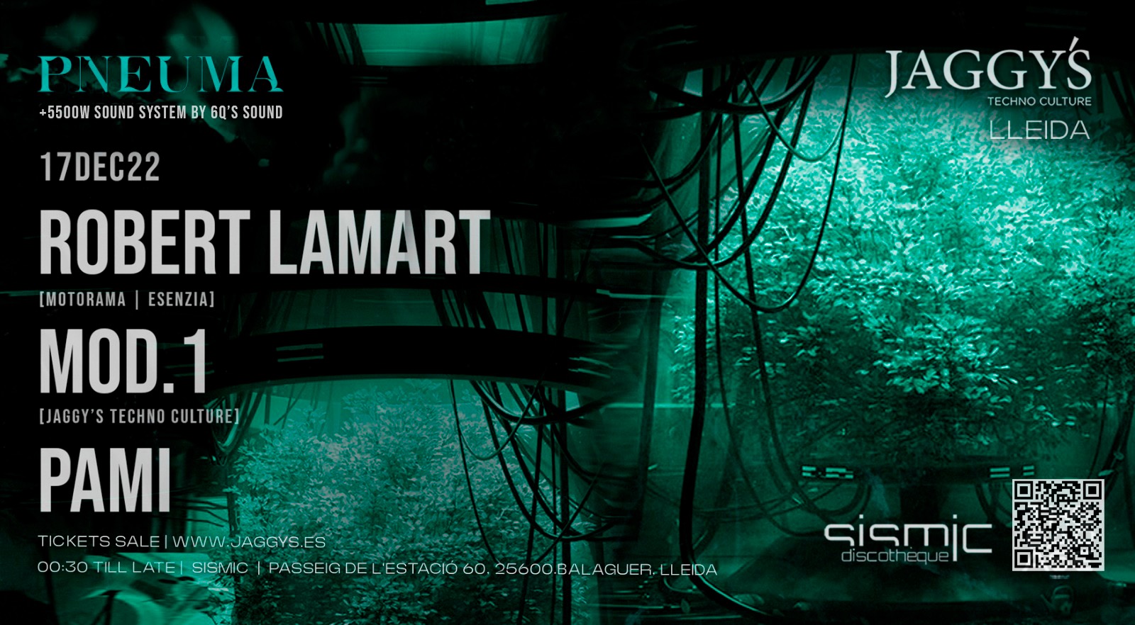 JAGGY'S PNEUMA 17DIC22 JAGGY'S TECHNO CULTURE