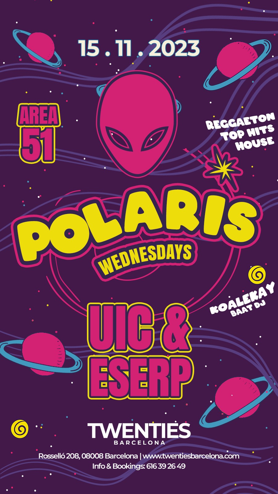 POLARIS WEDNESDAYS | UIC X ESERP | 15TH NOV TWENTIES BARCELONA