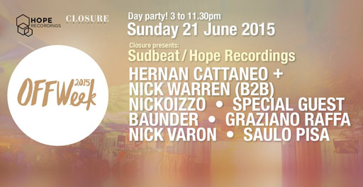 CLOSURE PRESENTA: SUDBEAT / HOPE RECORDINGS EN LA TERRRAZZA LA TERRRAZZA - HAPPY TECHNO