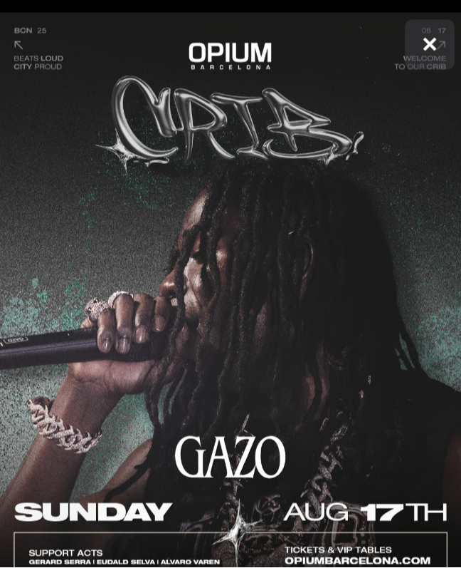 OPIUM DOMINGO - GAZO OPIUM - WELOVEBCN