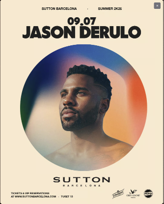 JASON DERULO - Club Sutton - WELOVEBCN