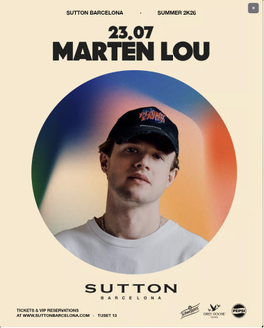 Sutton Jueves - Jolie - Club Sutton - WELOVEBCN
