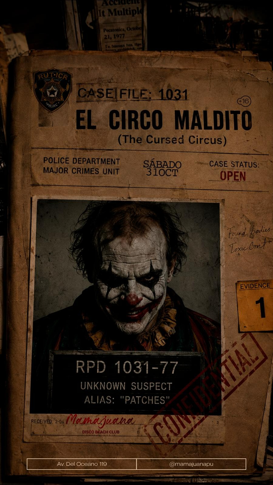 HALLOWEEN EL CIRCO MALDITO