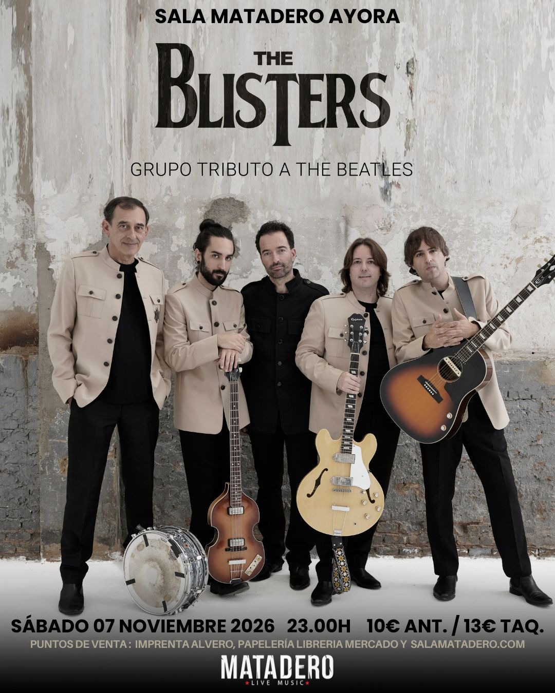 Concierto "The Blisters" (Tributo Beatles)