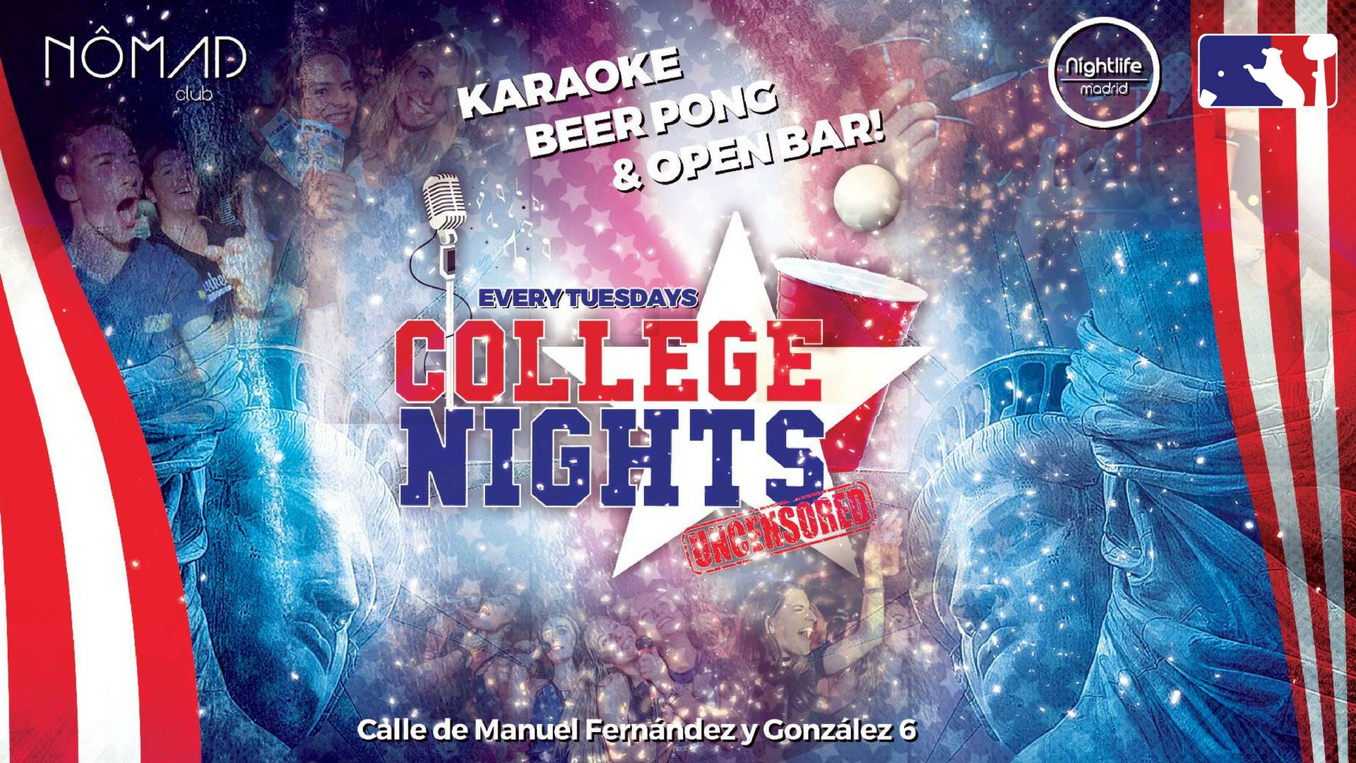 College Nights - Karaoke, Beer Pong & Open Bar - Club Nomad club