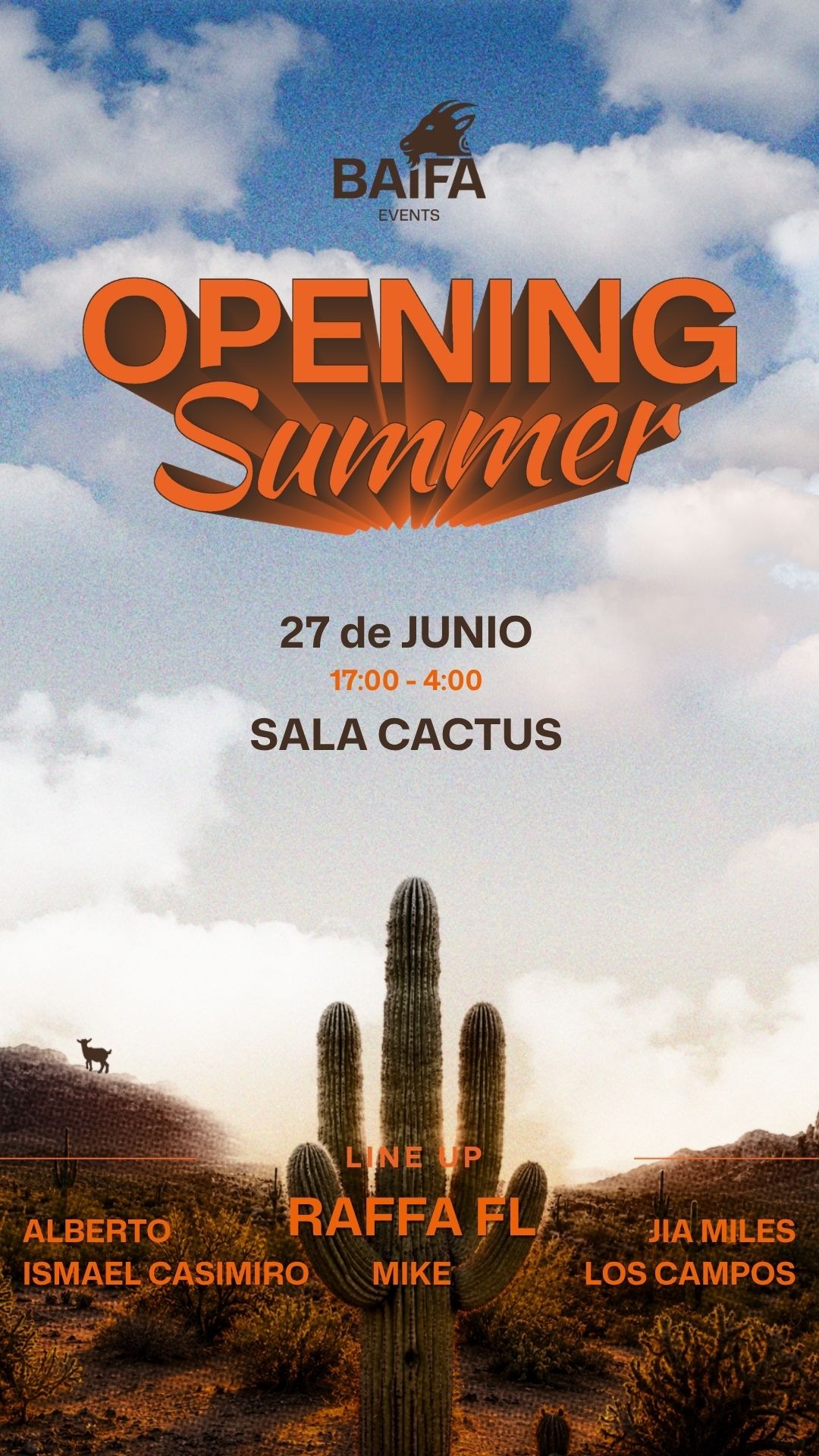 OPENING SUMMER  BAIFA EVENTS