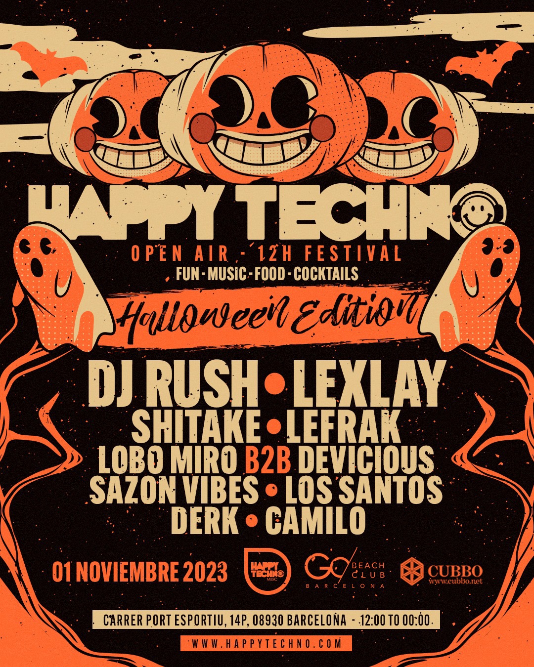 Happy Techno Happy Techno 'halloween Edition' At Go Beach Club Open Air