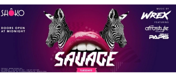 Savage - Club Shoko Barcelona Savage - Club Shoko Barcelona