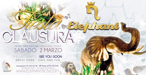 FIESTA CLAUSURA ELEPHANT