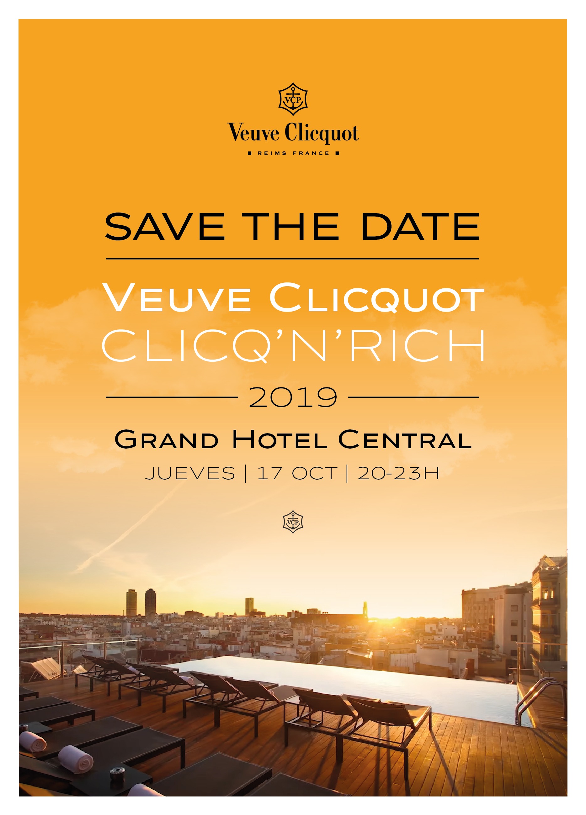 Veuve Clicquot - Clicq´n´Rich 2019 - Club Terraza Hotel Central Veuve Clicquot - Clicq´n´Rich 2019 - Club Terraza Hotel Central