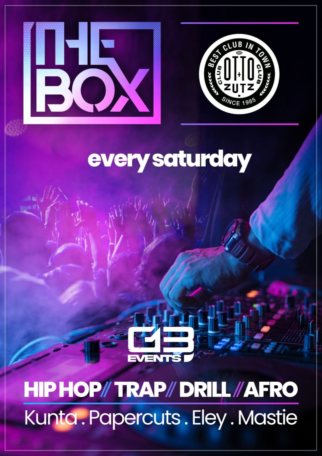 THE BOX BY G13 G13 EVENTS