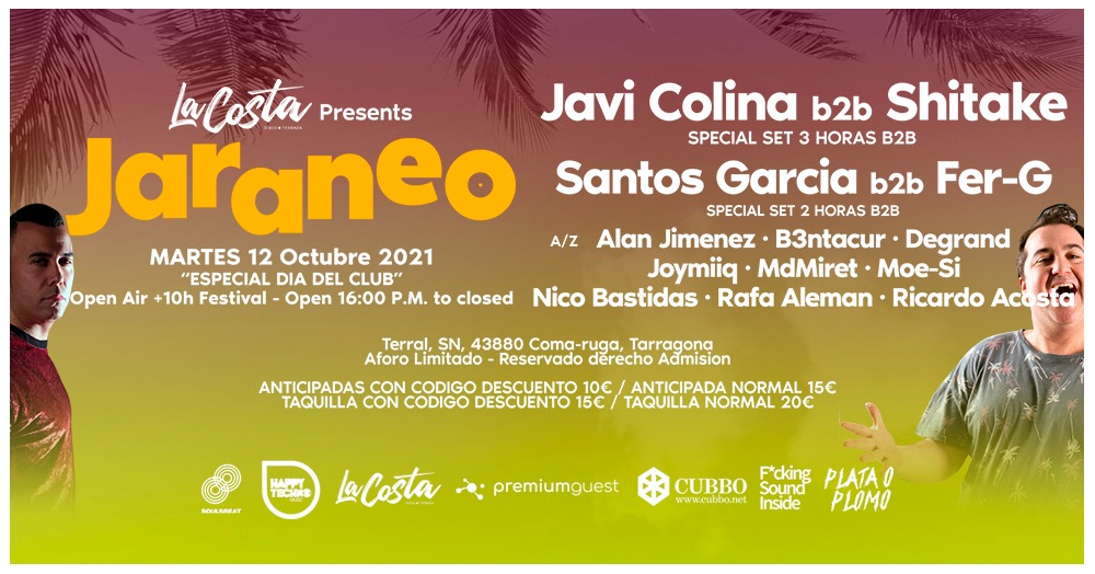 LA COSTA &AMP; JARANEO PRES. JAVI COLINA B2B SHITAKE 3H SET! JARANEO