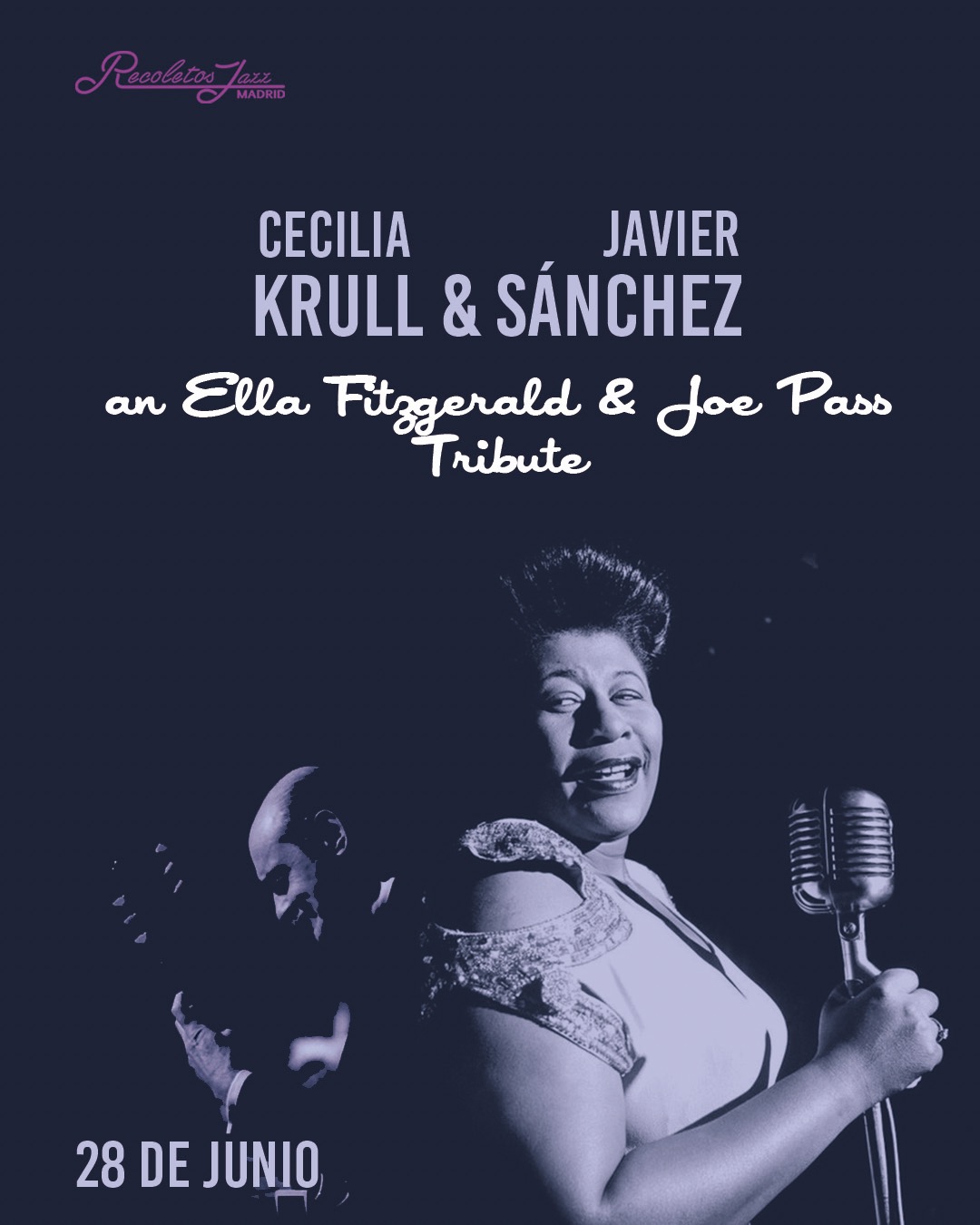 Cecilia Krull &amp; Javier Sánchez, an Ella Fitzgerald &amp; Joe Pass Tribute  8:15PM