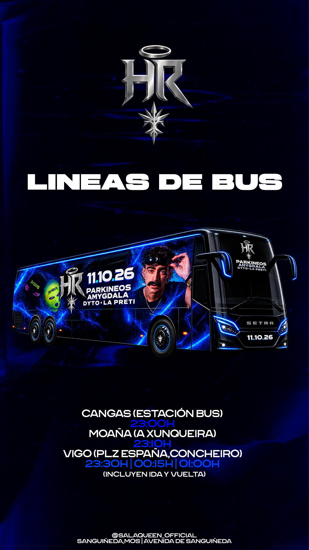 LINEAS BUS HOLY RAVE