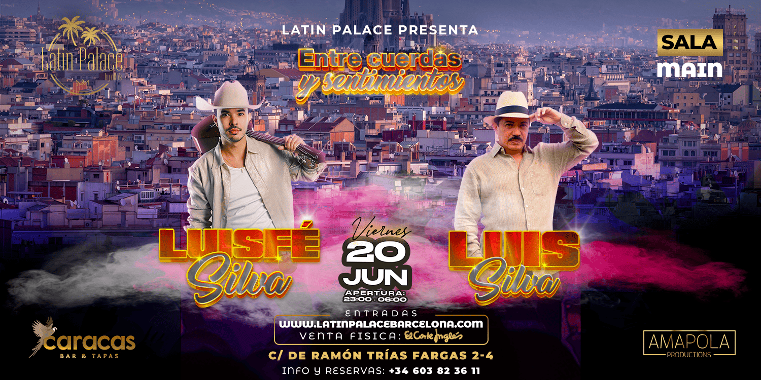 LUIS SILVA LATIN PALACE BARCELONA SALA MAIN CONCIERTO EXTRA