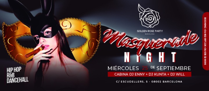 CADA MIERCOLES - HIP HOP - Club Golden Rose Party CADA MIERCOLES - HIP HOP - Club Golden Rose Party