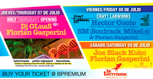 HOLY THURSDAYS OPENING @ LA TERRRAZZA LA TERRRAZZA - HAPPY TECHNO