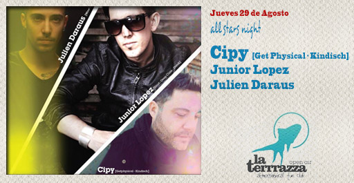 ALL STARS NIGHT WITH CIPY LA TERRRAZZA - HAPPY TECHNO