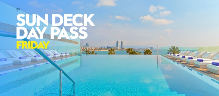 SUN DECK DAY PASS W BARCELONA