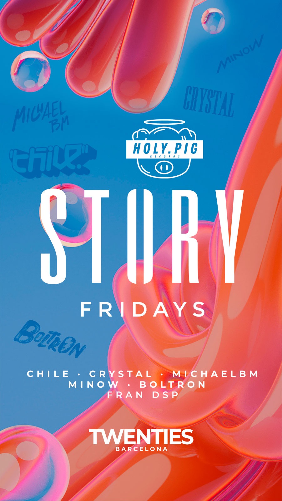 STORY FRIDAY  | HOLI PIG RECORDS |  21ST JULY TWENTIES BARCELONA