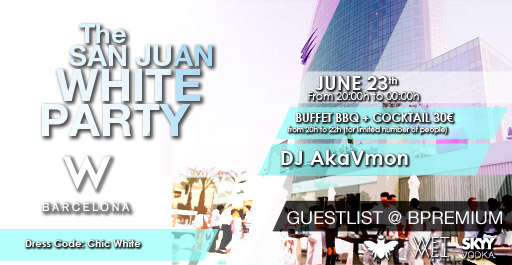 SAN JUAN WHITE PARTY AT WET ®  DECK W BARCELONA