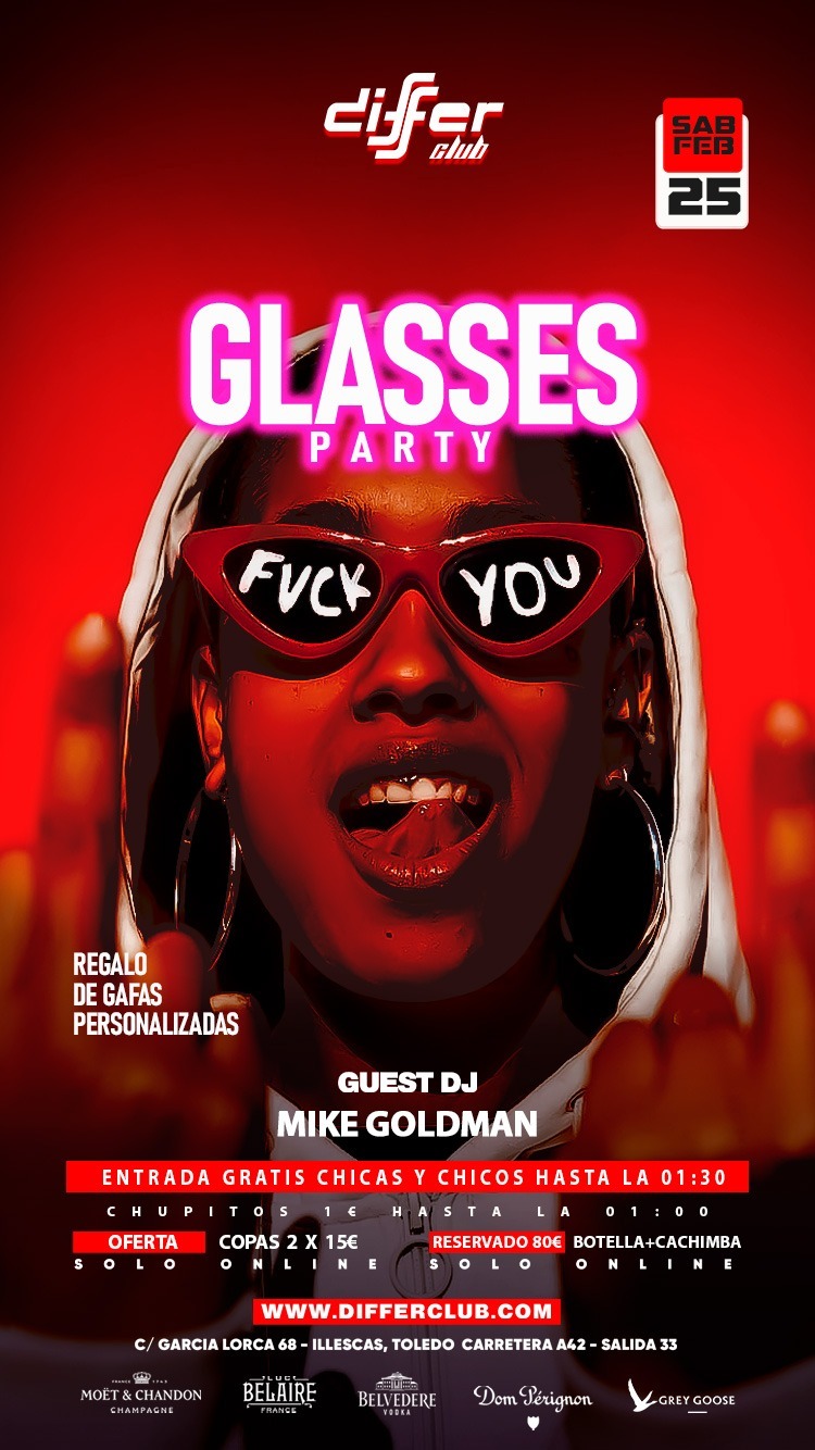 SABADO GLASSES PARTY DIFFER CLUB