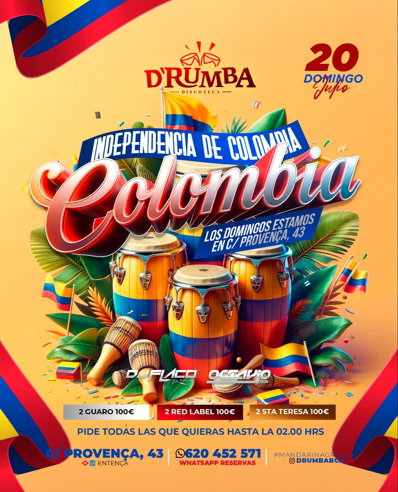 INDEPENDENCIA DE COLOMBIA - Club D' rumba Barcelona
