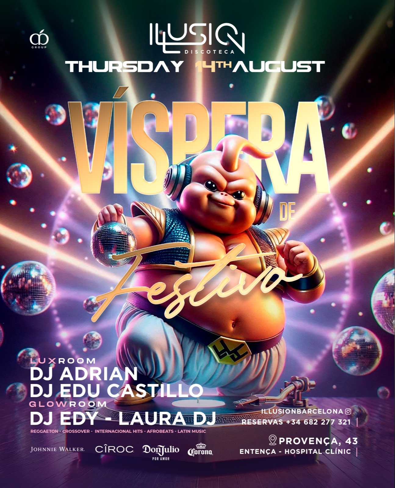 VÍSPERA DE FESTIVO - Club Illusion