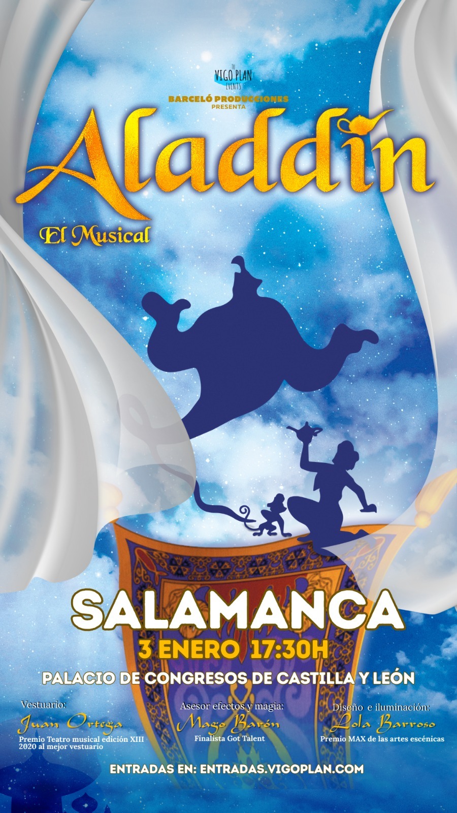 Tu Vigo Plan AladÍn El Musical Tickets, guestlists and VIP tables ...