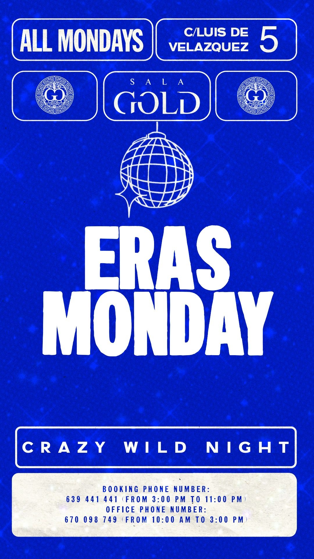 ERAS MONDAY SALA GOLD