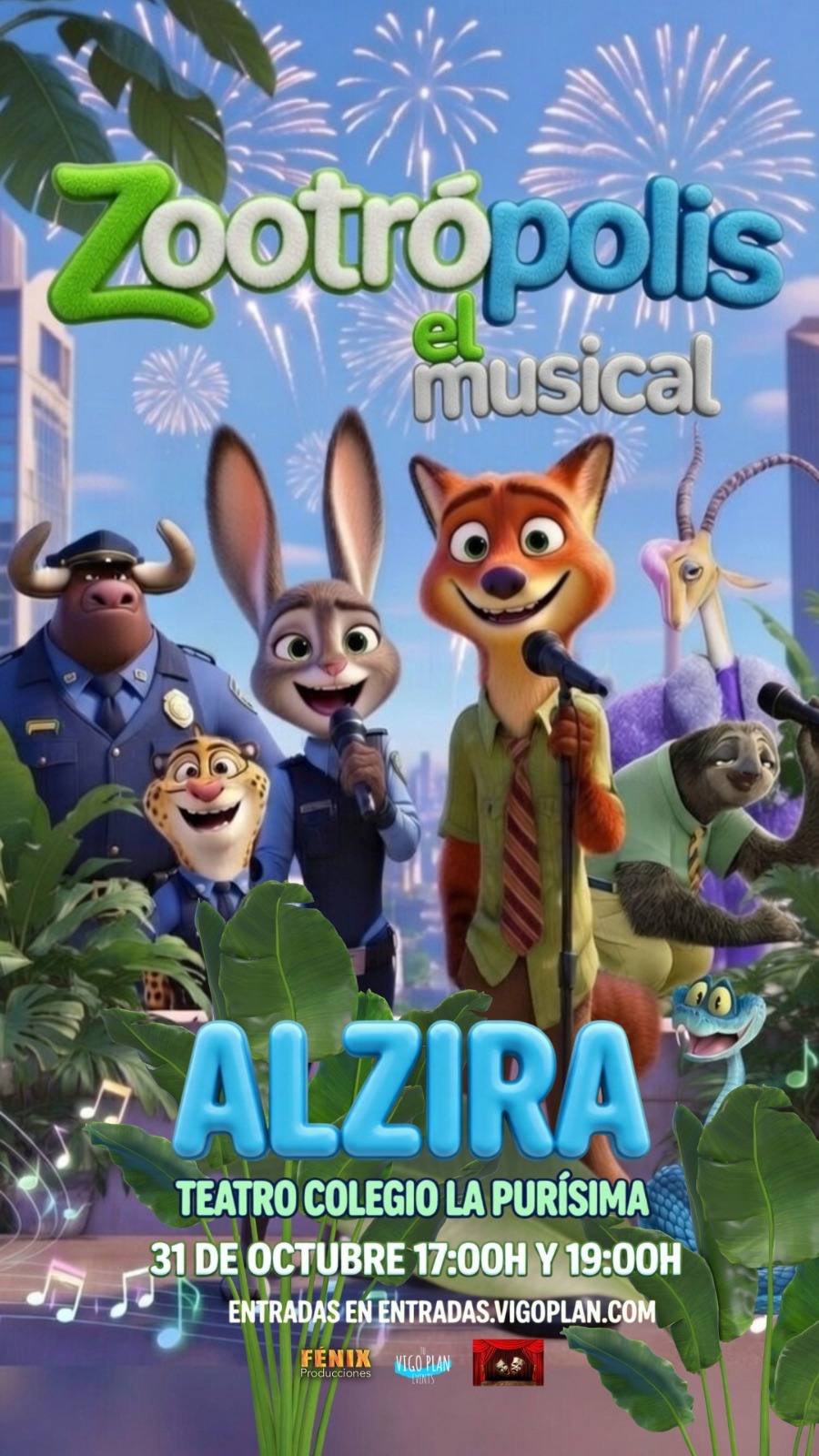 ZOOTRÓPOLIS, EL MUSICAL 17H