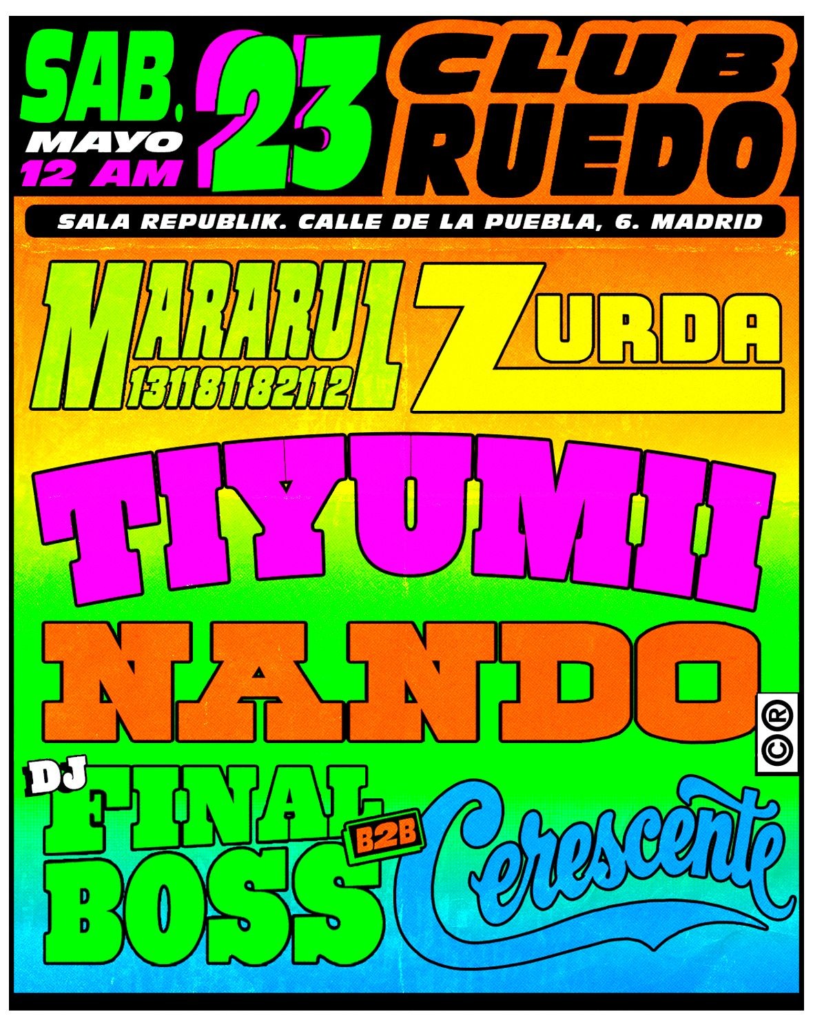 CLUB RUEDO SALA REPUBLIK
