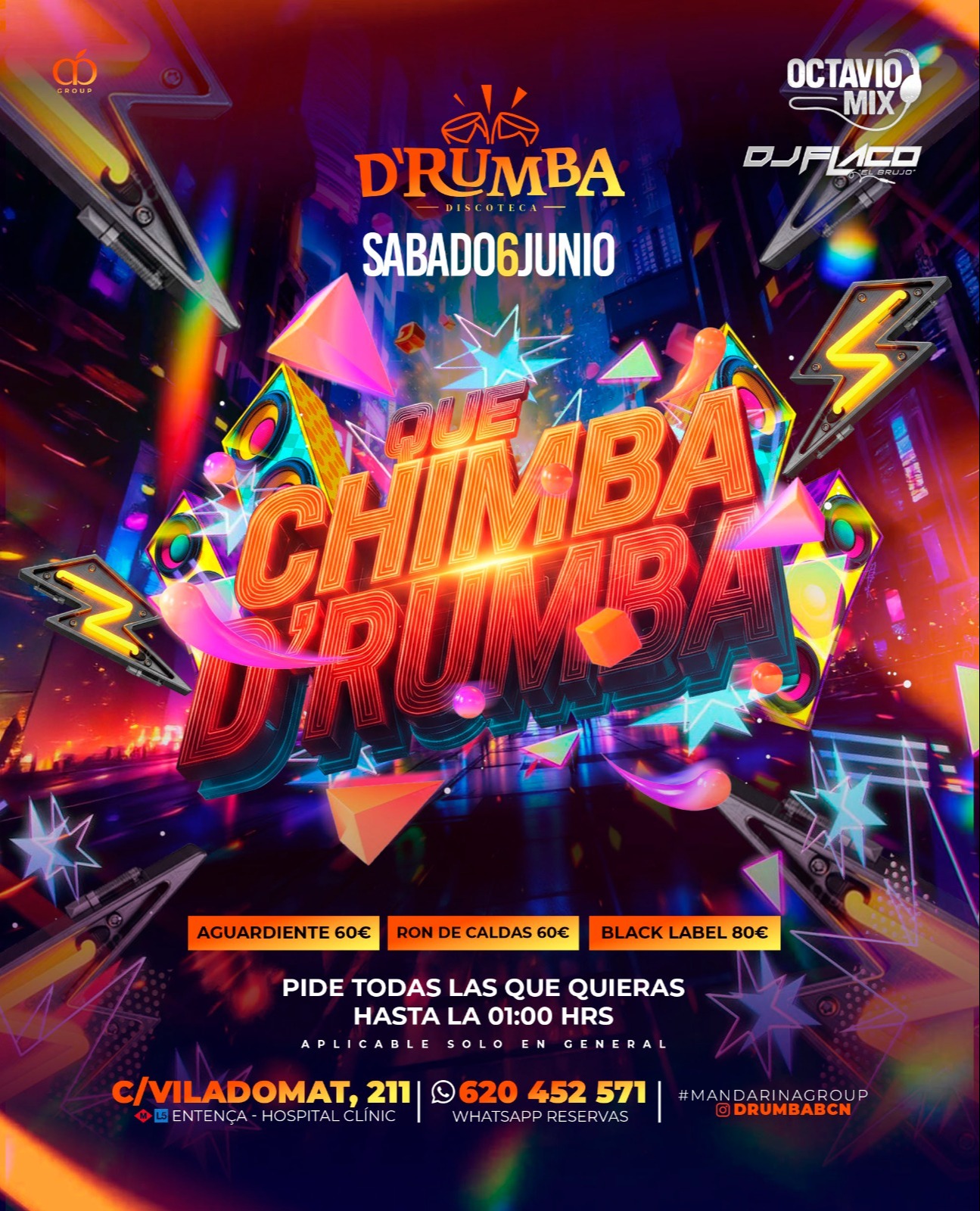 QUE CHIMBA DRUMBA - Club D' rumba Barcelona