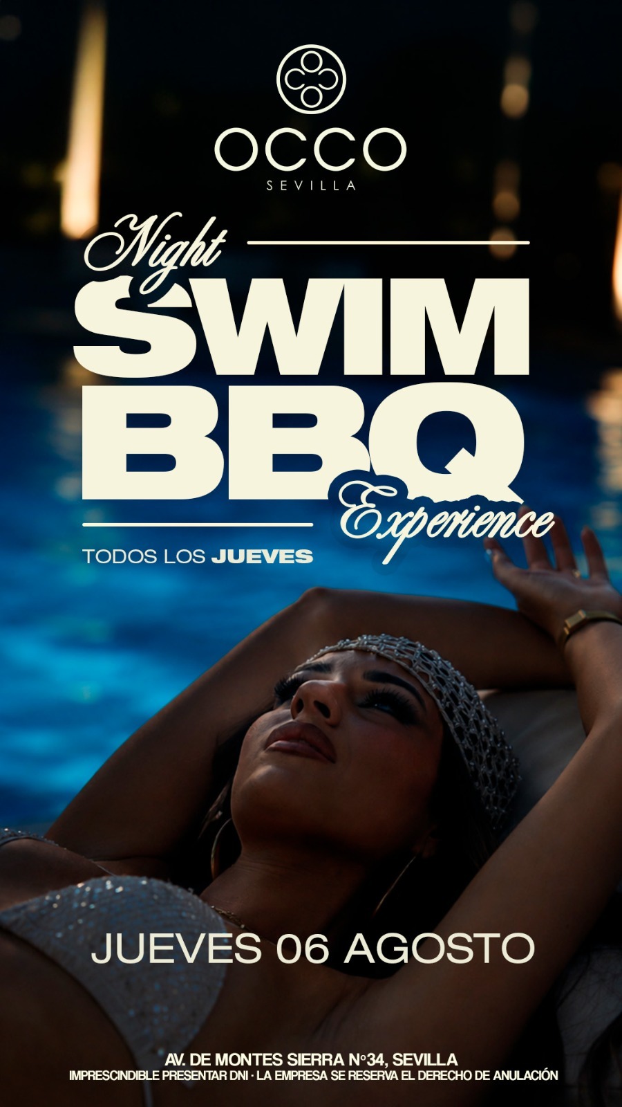 Bbq y baño nocturno X