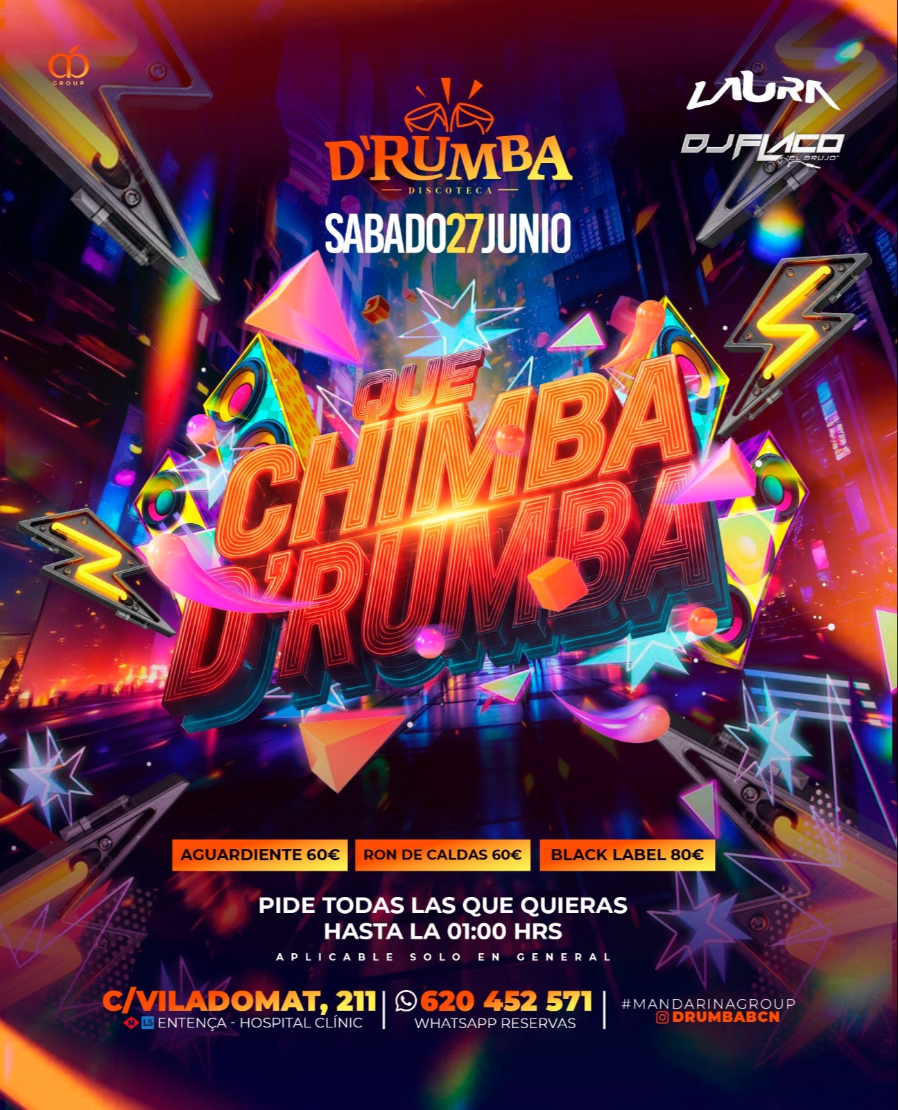 QUE CHIMBA DRUMBA - Club D' rumba Barcelona