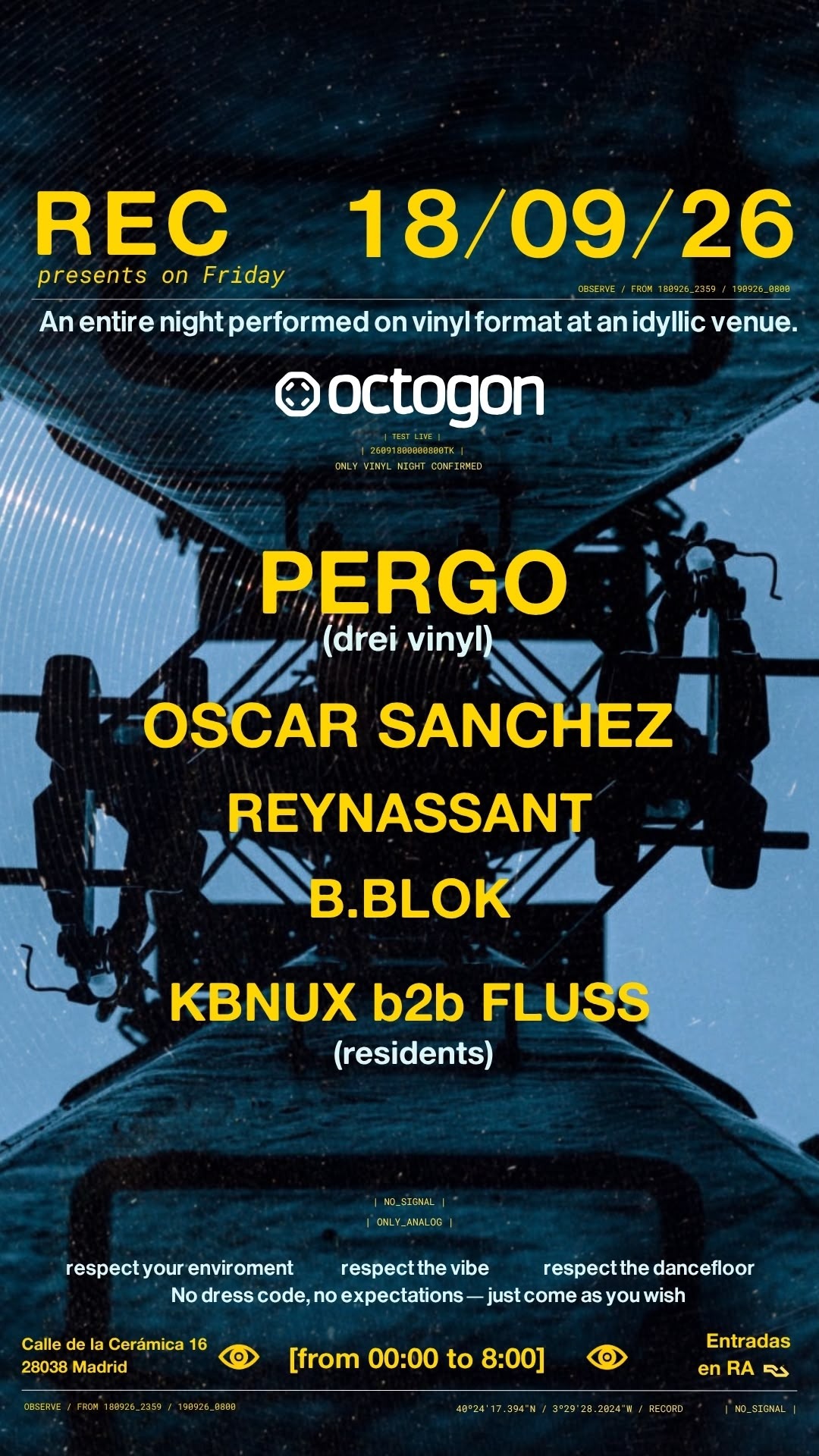 REC presents — PERGO (drei vinyl) ONLY VINYL NIGHT