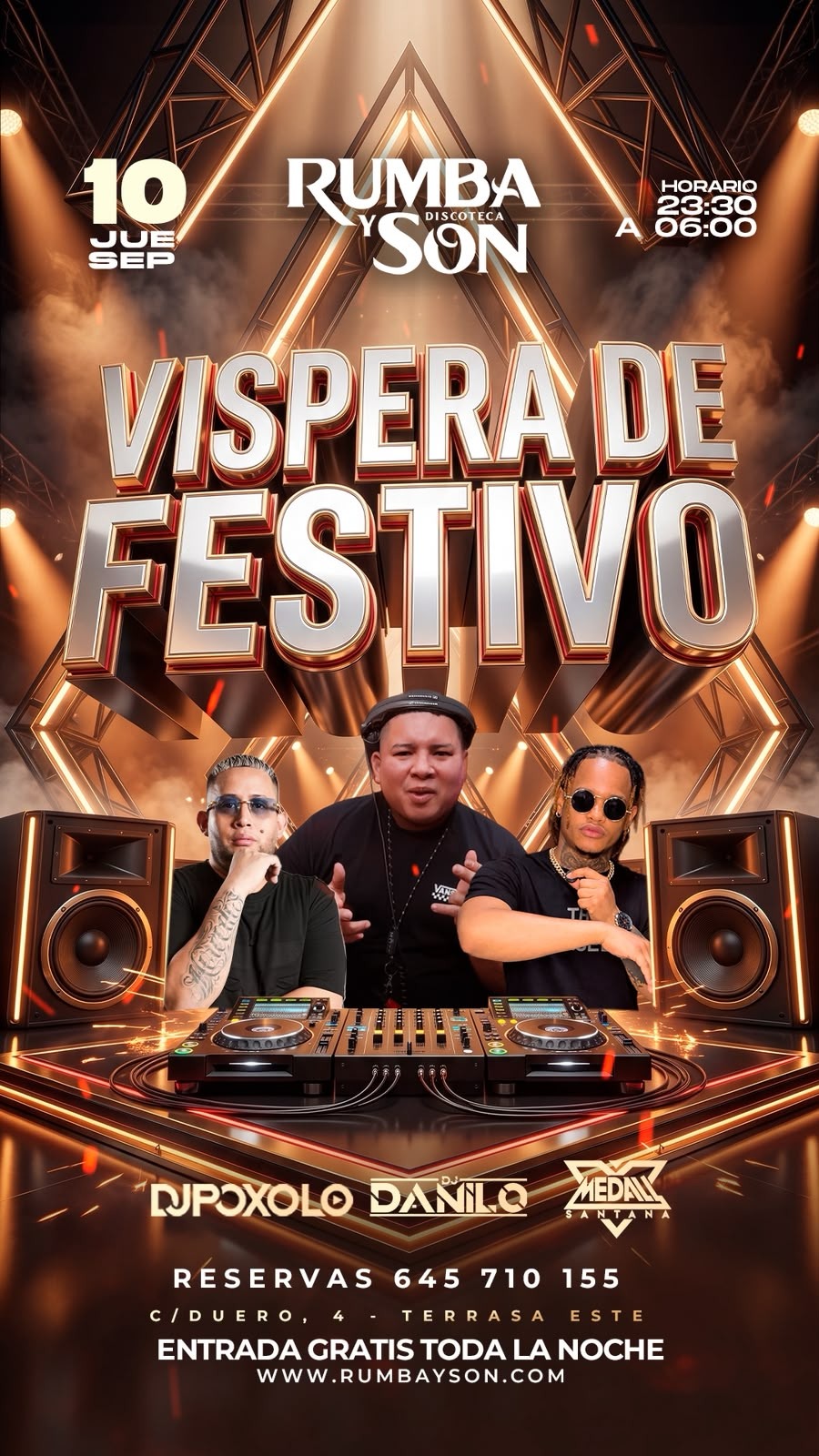 JUEVES VÍSPERA DE FESTIVO - Club Rumba Y Son Terrassa