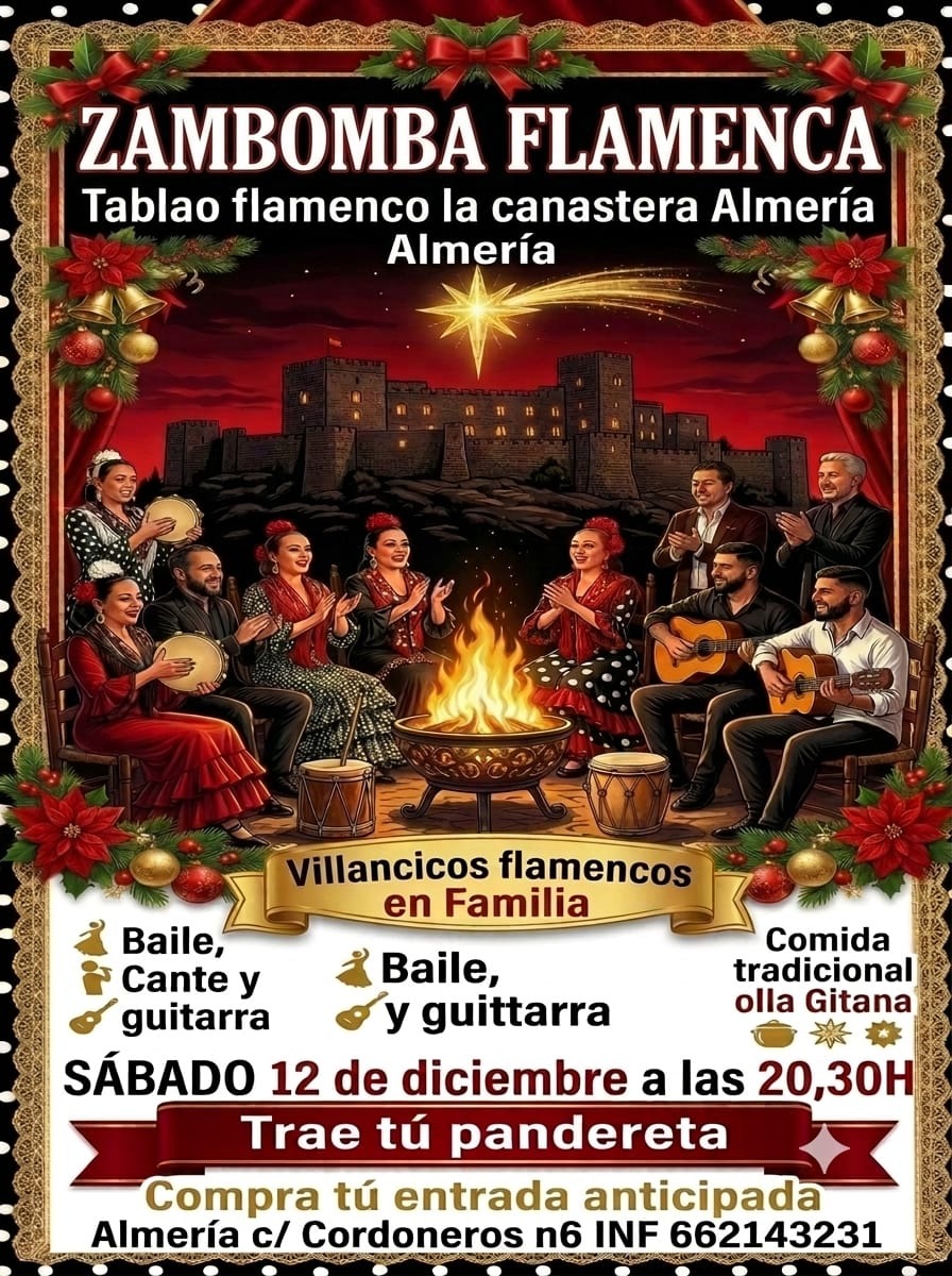 ZAMBOMBA FLAMENCA NAVIDEÑA TRADICIONAL OLLA GITANA