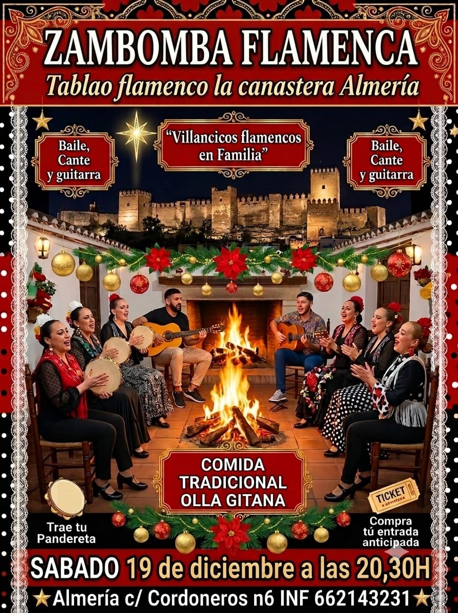 ZAMBOMBA FLAMENCA NAVIDEÑA TRADICIONAL OLLA GITANA