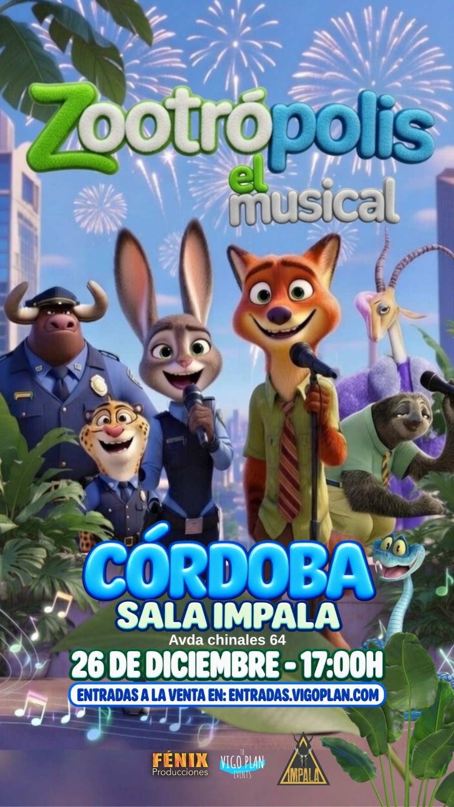 ZOOTRÓPOLIS, EL MUSICAL EN CÓRDOBA